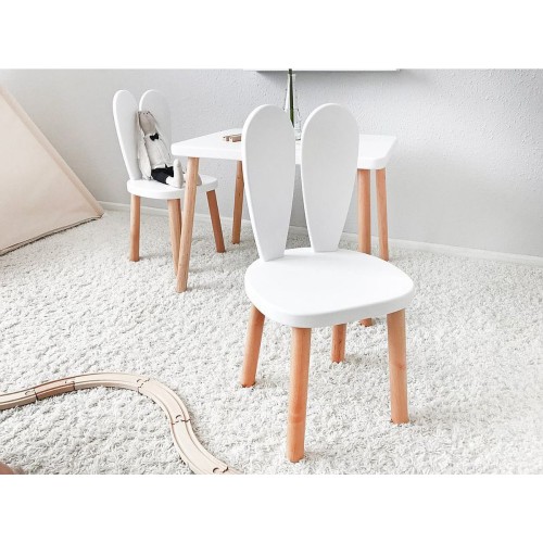 Bee Smart MS-11 Beyaz Naturel Masa Sandalye Seti (1 Masa 2 Sandalye)